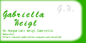 gabriella weigl business card